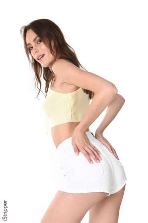 Stripper Picture of Alice Wonder - Here is Alice Wonder from Ukraine. She often works as a top model especially for fashion pictures in Tokyo Paris & Milan. She travels all the time and has even spent one year in Vietnam. She stayed two days with us and after 1 full day of shooting she decided to have a walk to Paris: Eiffel tower Seine etc. 3 hours walking before going to bed! And guess what on Day 2 she was again full of energy & charm! No doubt her personality and her shapes are going to amaze you!