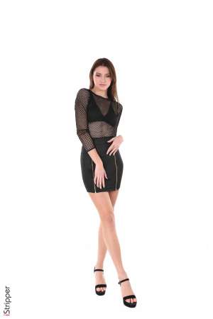 Stripper Picture of Isabelle - Here is Isabelle a very rare model that you will problably find no where else! Isabelle comes from Canada she's a natural beauty with infinite legs and long silky hair. And natural in all senses as she spends her free time riding horses fishing & surfing!