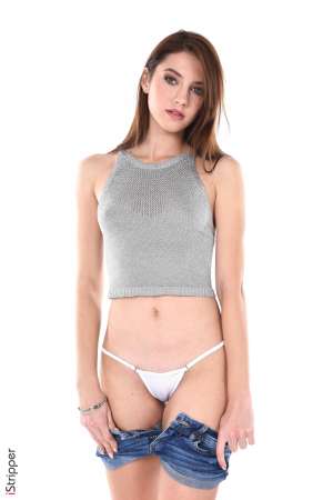 Stripper Picture of Isabelle - Here is Isabelle a very rare model that you will problably find no where else! Isabelle comes from Canada she's a natural beauty with infinite legs and long silky hair. And natural in all senses as she spends her free time riding horses fishing & surfing!