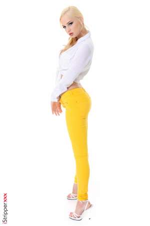 Stripper Picture of Estonika - Estonika is a hot new edition to our team and we know you are going to love how freaky she likes to get. She is a nineteen year old performer from Russia and seriously there is nothing Estonika won't try. She happens to LOVE intense role play so you can expect to see a lot of that from her as she dresses up like her favorite comic characters dabbles in a little dominatrix play and goes all out for any special occasion that may be coming up. Estonika is a true freak at heart. She has always lived life on the fringes and she gets off on partying in the underground clubs and on the rave scenes. She tells us stripping is the perfect job for her because she loves to be the center of attention. Estonika likes all eyes on her even when she's having sex because she is a total exhibitionist. When she's not getting naked on stage Estonika is a comic book connoisseur. She tends to root for the bad guys because she thinks they are more interesting and their outfits are typically better. We expect great things out of Estonika so be sure to check back often for her updates!