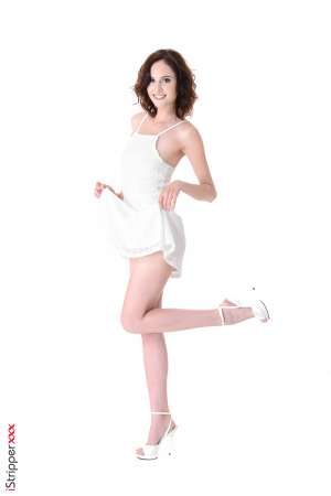 Stripper Picture of Sade Mare - There is something pure with Sade Mare. Her amazingly thin body and the velvet of her moves make her almost unreal... Sade Mare is 24 years old she comes from Roma Italy where she's been studying making up in parallel of her adult career. Hurry to pick up and collect her shows!