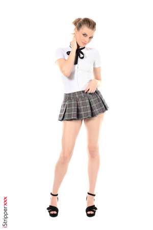 Stripper Picture of Sophie Sparks - Sophie Sparks comes from the US. Splendid blond beauty with big blue eyes & silky hair Sophie is quite rare on the Internet and reserves her apparitions only to the productions she values the most... What an honor for iStripper!! Sophie is full of surprises! Not only she's an amazing performer but she also speaks fluent chinese plays ukulele and is fan of rock n roll music!