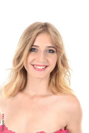 Stripper Picture of Minori - Minori is just 21 she comes from Kiev Ukraine. She started her career as a model two years ago and she did well! Blonde tall slim smily and shiny Minori is a must have! Minori loves doing shopping with friends and spending hours in her dressing trying new clothes and styles. She has several cats and sleeps with them to never be alone... Young and fresh Minori has decided to give herself a bit of time before chosing her professional career and enjoys all the opportunities her activity of nude model bring her.