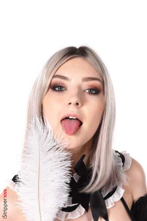 Stripper Picture of Eva Elfie - Eva is a cute girl from Moscow she's 22. She started her career recently but we can promise her a long career if she'd choose to! Eva can adopt any style and enjoy any character she has to embody and she express a lot of sensualism. Apart from modeling Eva loves classical literature and music she spends a lot of time cooking for her friends and she devotes the rest of her time playing online video games!