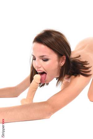 Stripper Picture of Kristi - Kristi comes from Slovakia she's 21 since yesterday :) Slim & delicate Kristi has an incredibly thin & perfect skin and her angel face expresses a lot of subtle sensuality... Apart from modeling Kristi plays the guitar loves to sing and dance and does a lot of sports including skiing another of her passions! A wonderful find for the iStripper team and a must have for your collection!