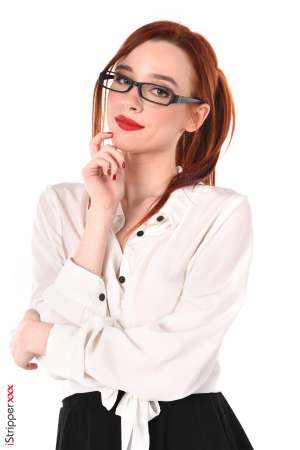 Stripper Picture of Sherice - Sherice is a redhead beauty from Russia where she's born 20 years ago. She's very slim and sensual with long hair and a natural ability to play all kinds of roles :) Sherice studies economics at the university her goal is to enter an international company and possibly move to the USA. Apart from that she plays bass and already performed several concerts with her band!