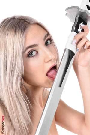 Stripper Picture of Eva Elfie - Eva is a cute girl from Moscow she's 22. She started her career recently but we can promise her a long career if she'd choose to! Eva can adopt any style and enjoy any character she has to embody and she express a lot of sensualism. Apart from modeling Eva loves classical literature and music she spends a lot of time cooking for her friends and she devotes the rest of her time playing online video games!