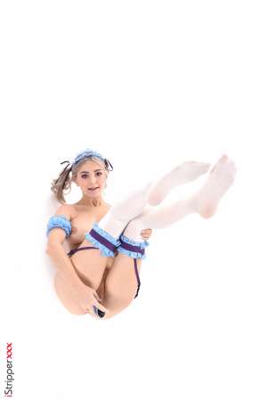 Stripper Picture of Eva Elfie - Eva is a cute girl from Moscow she's 22. She started her career recently but we can promise her a long career if she'd choose to! Eva can adopt any style and enjoy any character she has to embody and she express a lot of sensualism. Apart from modeling Eva loves classical literature and music she spends a lot of time cooking for her friends and she devotes the rest of her time playing online video games!